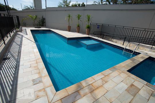 Área comum - piscinas de apartamento para alugar com 2 quartos, 42m² em Distrito de Bonfim Paulista, Ribeirão Preto