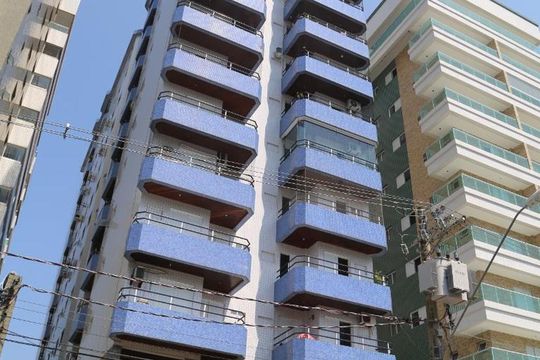 Fachada de apartamento para alugar com 2 quartos, 75m² em Canto do Forte, Praia Grande