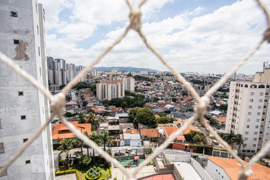 Vista Varanda da Sala de apartamento à venda com 2 quartos, 55m² em Vila Celeste, São Paulo