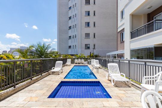 Área comum - Piscina de apartamento para alugar com 3 quartos, 75m² em Vila Gumercindo, São Paulo