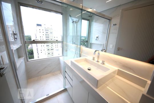 Banheiro de apartamento à venda com 1 quarto, 70m² em Jardim Novo Santo Amaro, São Paulo