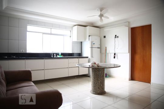 Sala/Cozinha de apartamento para alugar com 3 quartos, 92m² em Aviação, Praia Grande