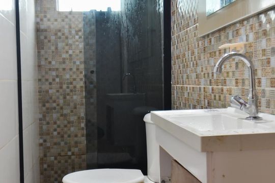 Banheiro de casa para alugar com 3 quartos, 90m² em Jardim Tranqüilidade, Guarulhos