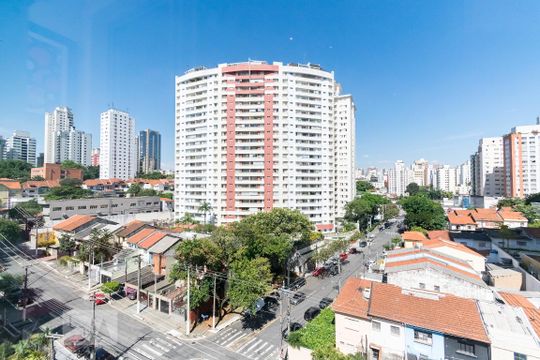 Vista da Sacada de kitnet/studio à venda com 1 quarto, 30m² em Vila Clementino, São Paulo