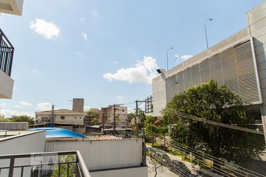 Vista da varanda de apartamento para alugar com 1 quarto, 42m² em Mirandópolis, São Paulo