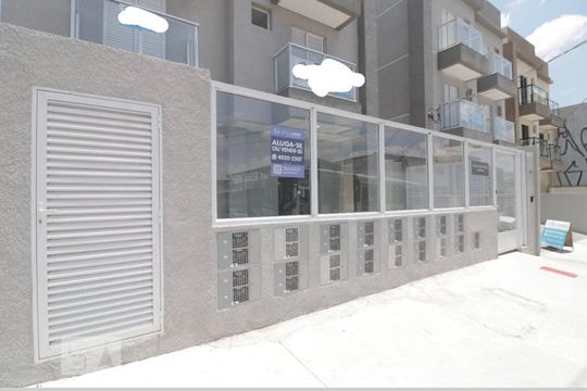Fachada - instalação plaquinha  de apartamento para alugar com 1 quarto, 34m² em Vila Prudente, São Paulo