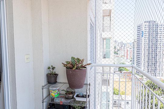 Varanda da Sala de apartamento à venda com 2 quartos, 50m² em Vila Dom Pedro Ii, São Paulo