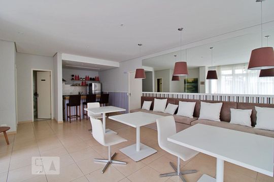 Área comum - Salão de festas de apartamento para alugar com 1 quarto, 45m² em Fazenda Morumbi, São Paulo