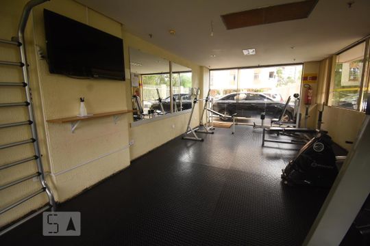 Área comum - Academia de apartamento para alugar com 1 quarto, 30m² em Sul (águas Claras), Brasília