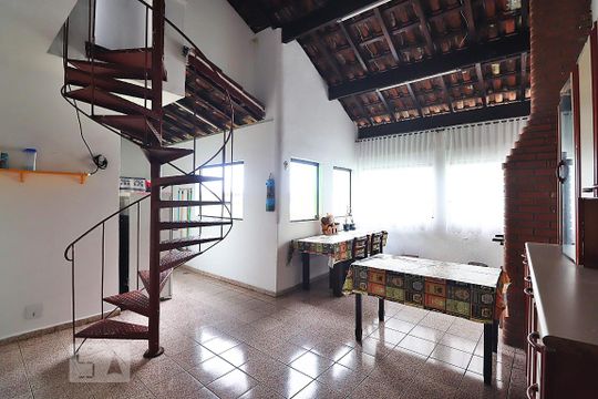 Área Gourmet de casa à venda com 5 quartos, 392m² em Parque Oratorio, Santo André