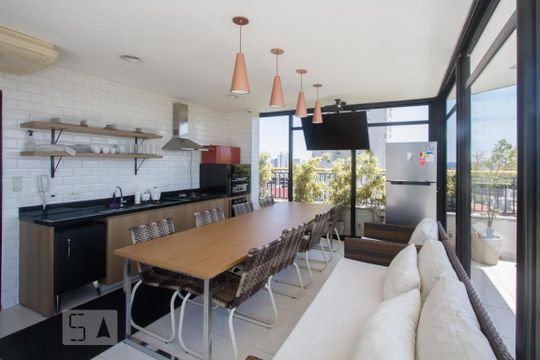 Espaço Gourmet de kitnet/studio à venda com 1 quarto, 35m² em Jardim Novo Santo Amaro, São Paulo