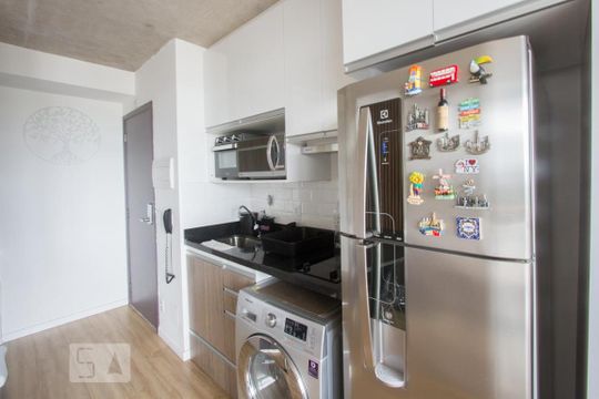 Cozinha de kitnet/studio à venda com 1 quarto, 35m² em Jardim Novo Santo Amaro, São Paulo