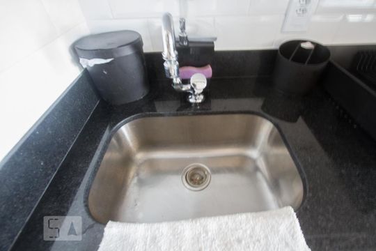 Detalhe Cozinha de kitnet/studio à venda com 1 quarto, 35m² em Jardim Novo Santo Amaro, São Paulo