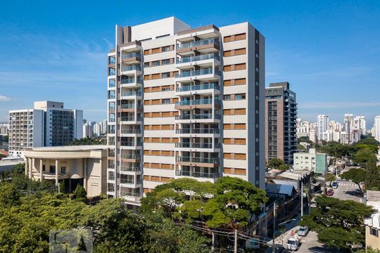 Fachada de apartamento para alugar com 2 quartos, 64m² em Indianópolis, São Paulo