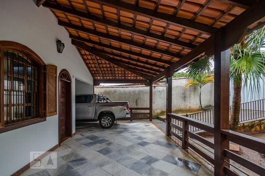 Varanda da Sala - Garagem de casa à venda com 5 quartos, 350m² em Palmeiras, Belo Horizonte