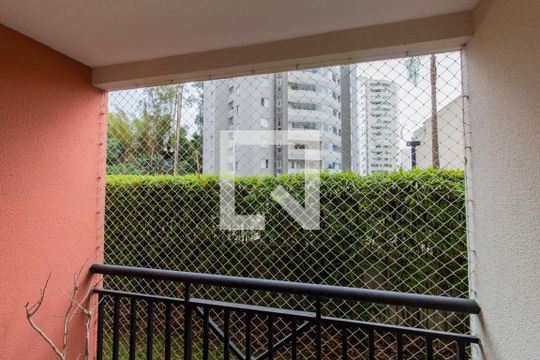 Varanda da Sala de apartamento à venda com 2 quartos, 46m² em Vila Andrade, São Paulo