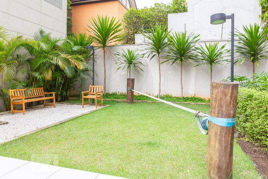 Área comum - Jardim de apartamento para alugar com 1 quarto, 35m² em Água Branca, São Paulo