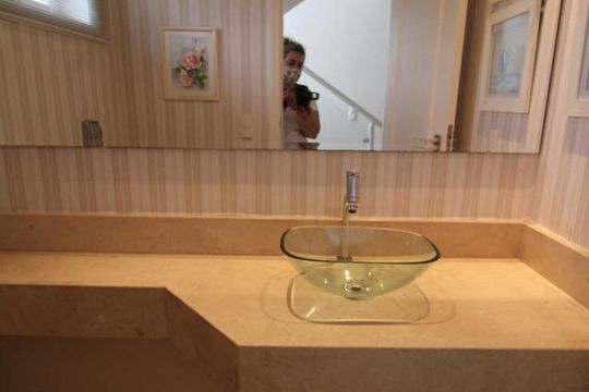 Lavabo de casa de condomínio à venda com 4 quartos, 407m² em Jardim do Sol, Campinas