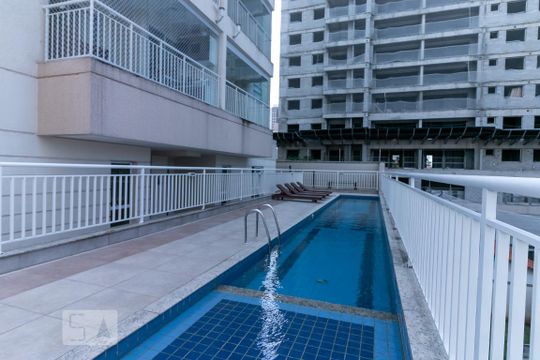 Área comum - Piscina de apartamento para alugar com 1 quarto, 57m² em Vila Monte Alegre, São Paulo
