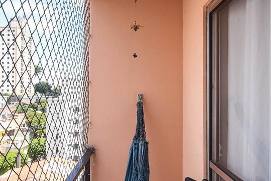 Varanda de apartamento à venda com 2 quartos, 60m² em Jardim Monte Alegre, Taboão da Serra