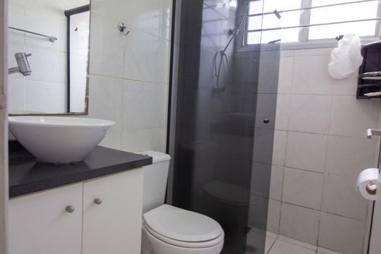Banheiro de apartamento à venda com 2 quartos, 62m² em Vila Arens/vila Progresso, Jundiaí
