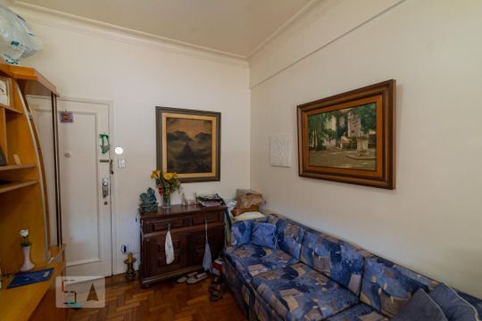 Sala de apartamento à venda com 1 quarto, 40m² em Rio Comprido, Rio de Janeiro