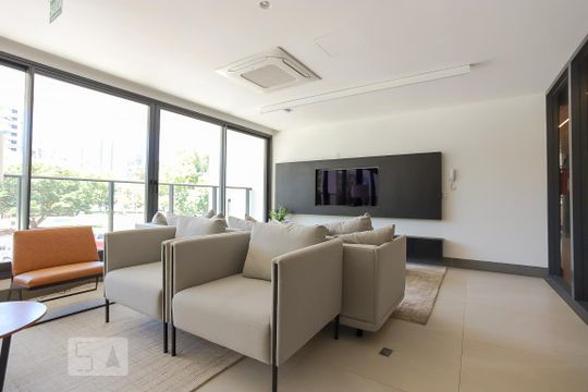 Área comum - Salão de festas de kitnet/studio à venda com 1 quarto, 79m² em Petrópolis, Porto Alegre