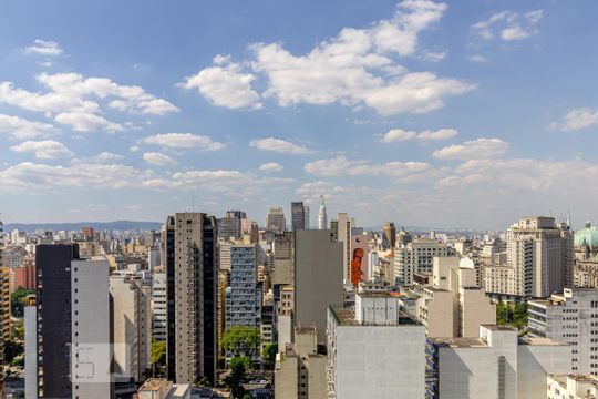 Vista de kitnet/studio para alugar com 1 quarto, 16m² em Bela Vista, São Paulo