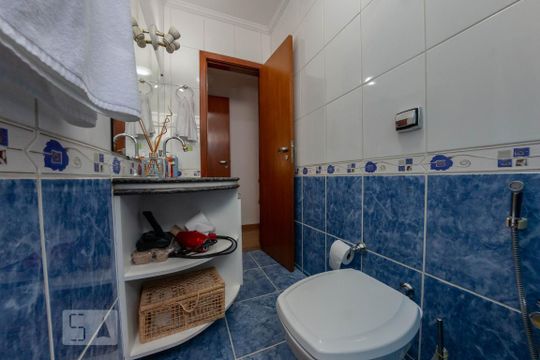 Banheiro Social de apartamento à venda com 4 quartos, 173m² em Padre Eustáquio, Belo Horizonte