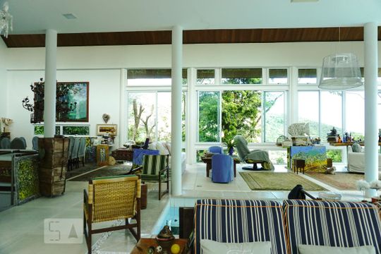Sala/Cozinha de casa à venda com 5 quartos, 424m² em São Conrado, Rio de Janeiro