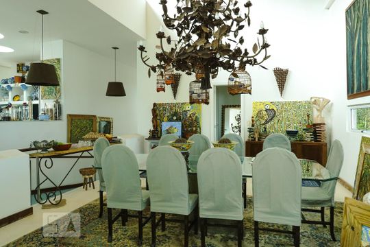 Sala/Cozinha de casa à venda com 5 quartos, 424m² em São Conrado, Rio de Janeiro