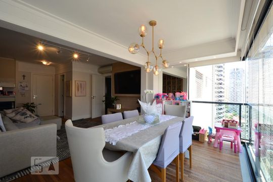 Varanda gourmet de apartamento para alugar com 3 quartos, 108m² em Chácara Inglesa, São Paulo