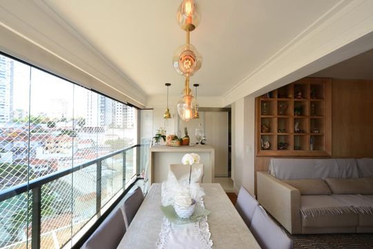 Varanda gourmet de apartamento para alugar com 3 quartos, 108m² em Chácara Inglesa, São Paulo