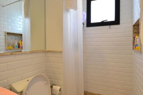 Banheiro da Suíte 1 de apartamento para alugar com 3 quartos, 108m² em Chácara Inglesa, São Paulo