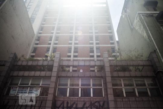 Fachada do Prédio de apartamento para alugar com 1 quarto, 38m² em República, São Paulo