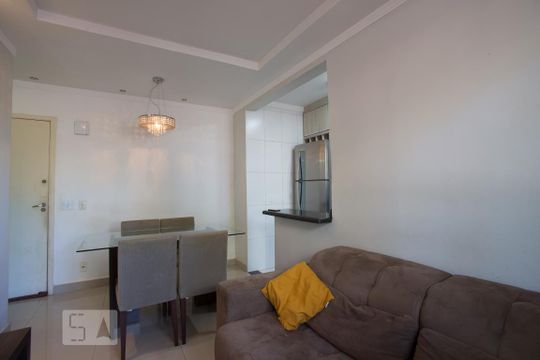 Sala de apartamento para alugar com 2 quartos, 49m² em Reserva Sul Condomínio Resort, Ribeirão Preto