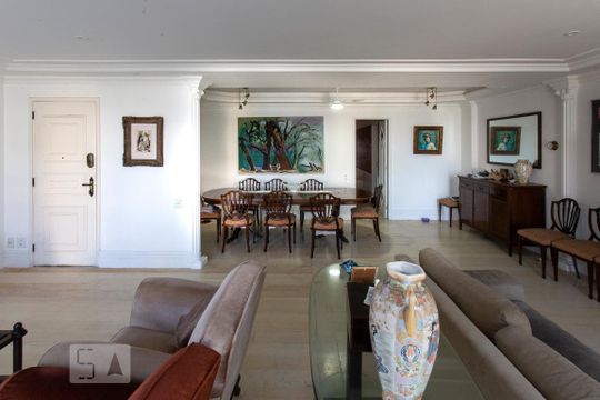 Sala de Estar de apartamento à venda com 4 quartos, 368m² em Recreio dos Bandeirantes, Rio de Janeiro