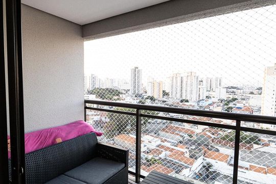 Varanda Sala de apartamento para alugar com 1 quarto, 41m² em Tatuapé, São Paulo