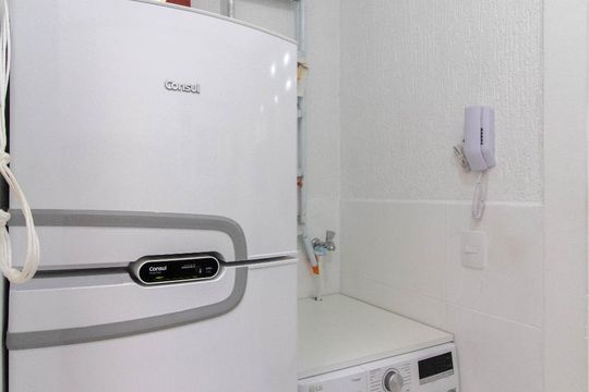 Área de Serviço / Cozinha de casa de condomínio à venda com 1 quarto, 35m² em Vila Gustavo, São Paulo