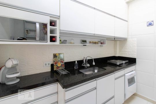 Cozinha de casa de condomínio à venda com 1 quarto, 35m² em Vila Gustavo, São Paulo