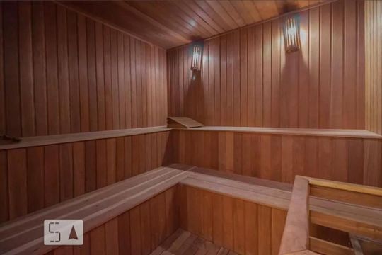 Área comum - Sauna de apartamento para alugar com 1 quarto, 45m² em Várzea da Barra Funda, São Paulo