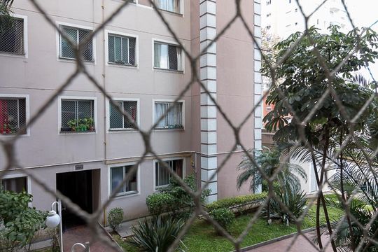 Vista sala de apartamento à venda com 2 quartos, 47m² em Vila Rio, Guarulhos