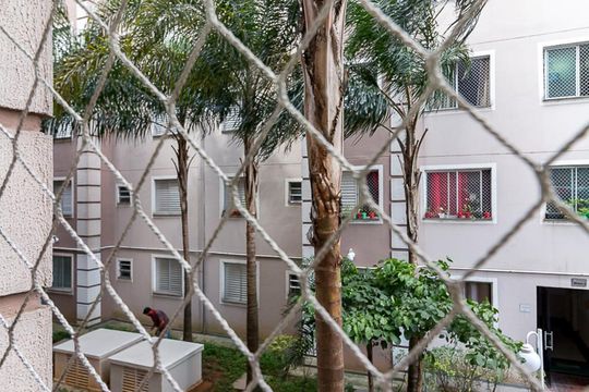 Vista sala de apartamento à venda com 2 quartos, 47m² em Vila Rio, Guarulhos