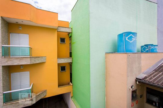 Vista do Quarto/Cozinha de kitnet/studio para alugar com 1 quarto, 13m² em Vila São Pedro, Santo André