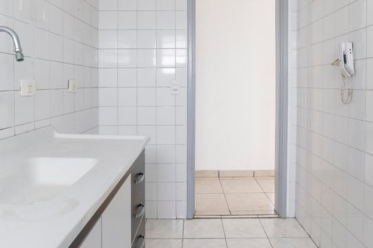 Cozinha de apartamento à venda com 1 quarto, 44m² em Centro, São Paulo