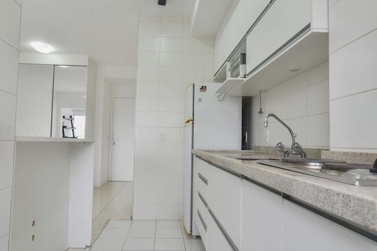 Cozinha de kitnet/studio para alugar com 1 quarto, 32m² em Itaim Bibi, São Paulo