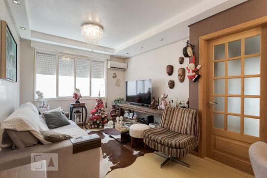 Sala de apartamento à venda com 3 quartos, 87m² em Petrópolis, Porto Alegre