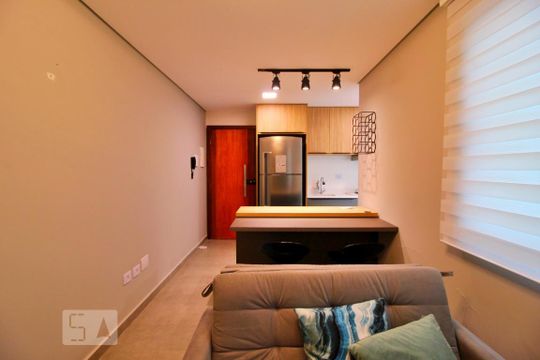 Sala de apartamento para alugar com 2 quartos, 50m² em Vila Dora, Santo André