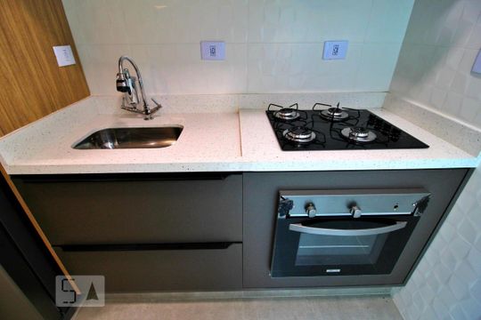 Cozinha de apartamento para alugar com 2 quartos, 50m² em Vila Dora, Santo André