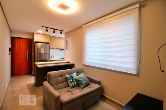 Sala de apartamento para alugar com 2 quartos, 50m² em Vila Dora, Santo André